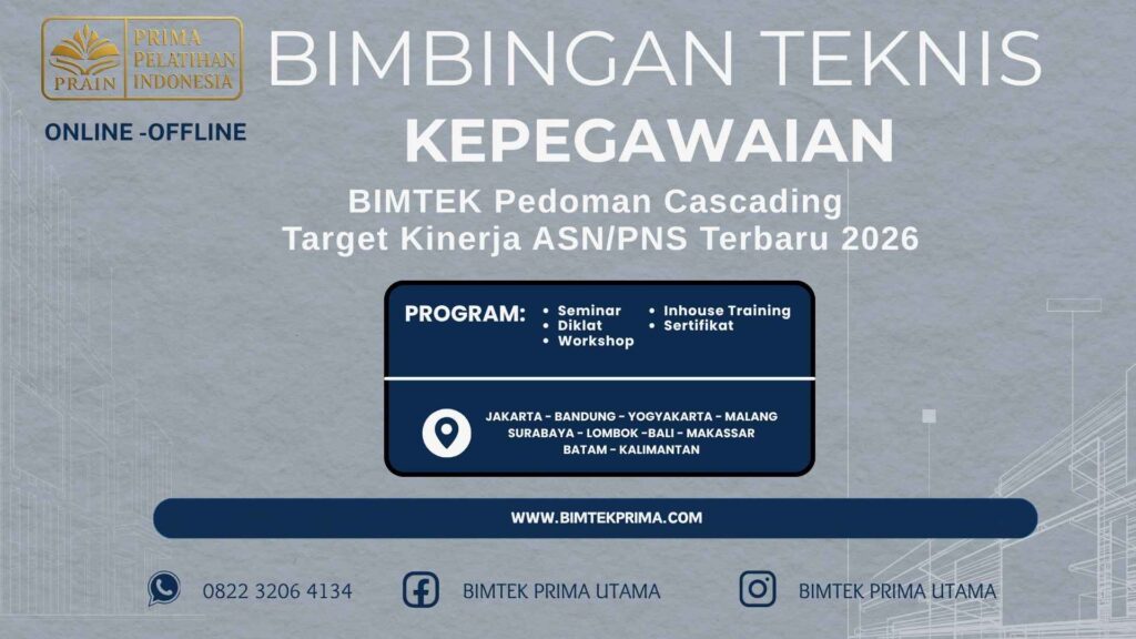 BIMTEK Pedoman Cascading Target Kinerja ASN PNS Terbaru 2026 Panduan Strategis Meningkatkan Kinerja Organisasi