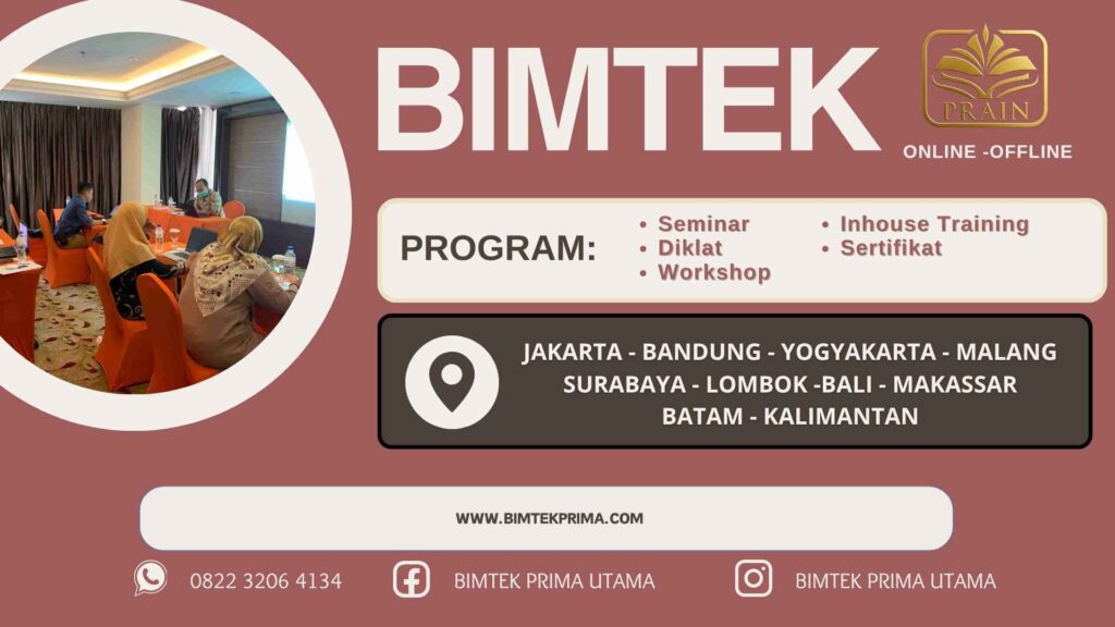 JADWAL BIMTEK STRATEGIS PENYUSUNAN SOP DAN EVALUASI PROGRAM PERENCANAAN 2026 TERBARU